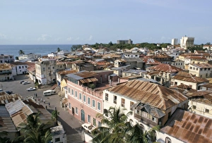 Mombasa Prints: View over roof tops