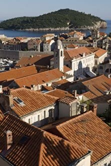 Images Dated 11th August 2008: View over the roofs of the old town of Dubrovnik, UNESCO World Heritage Site