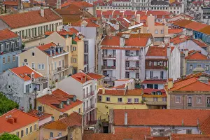 Alfama Prints: View of rooftops