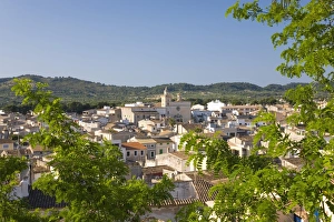 Arta Prints: View across rooftops of the Convent of Sant Antoni de Padua, Arta, Mallorca