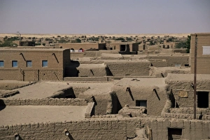Western Africa Prints: View over rooftops, Timbuctoo, Mali, Africa