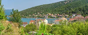 Ionian Islands Prints: View of rooftops and town from elevated position in Agia Effimia