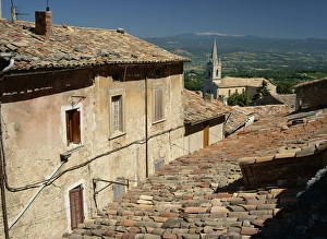Vaucluse Prints: View over the rooftops, village of Bonnieux, Vaucluse, Provence, France, Europe