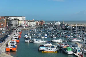 Marinas Prints: View of the Royal Harbour and Marina at Ramsgate, Kent, England, United Kingdom, Europe