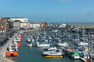 Kent Collection: View of the Royal Harbour and Marina at Ramsgate, Kent, England, United Kingdom, Europe