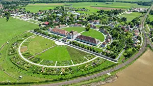 Attractions Prints: View of the Royal Saltworks at Arc-et-Senans