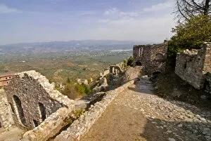Images Dated 28th October 2007: View over the ruins of Mystras, UNESCO World Heritage Site, Peloponnese, Greece, Europe