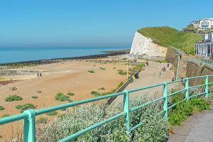 Sussex Prints: View of Saltdean Cliffs from Saltdean Beach, Saltdean, Brighton, Sussex, England