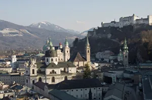 Austria Prints: View of Salzburg from the Monchsberg, Salzburg, Austria, Europe