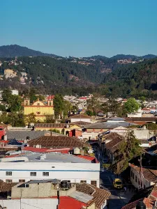 Chiapas Prints: View towards the San Francisco de Asis Church