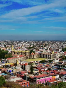 Franciscan Prints: View towards the San Gabriel Franciscan Convent, Cholula, Puebla State, Mexico