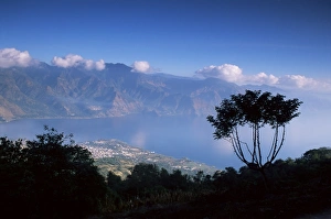 Holidaying Prints: View from the San Pedro volcano of San Pedro and Lago Atitlan