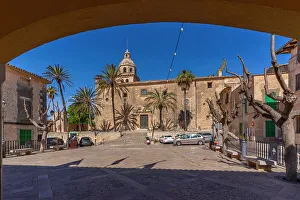 Sidewalk Prints: View of Sant Bartomeu church, Montuiri