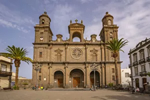 Support Prints: View of Santa Ana Cathedral, Plaza de Santa Ana