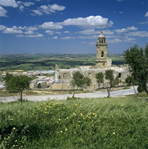Medina Sidonia Prints: View over Santa Maria la Coronada church and old town