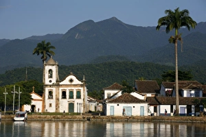 Parati Prints: View over Santa Rita church, Parati, Rio de Janeiro State, Brazil, South America