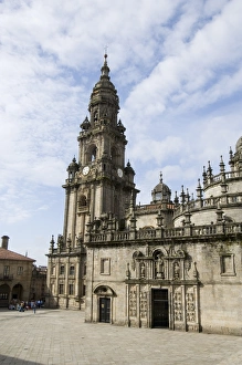 View of Santiago Cathedral from Plaza de la Quintana