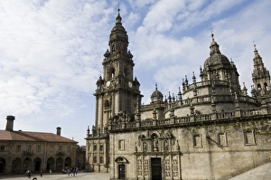 View of Santiago Cathedral from Plaza de la Quintana