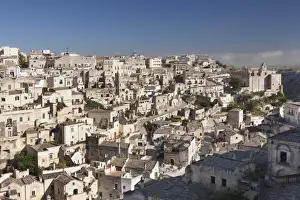 Puglia Prints: View over Sasso Barisano to Monasterio di Sant Agostino monastery