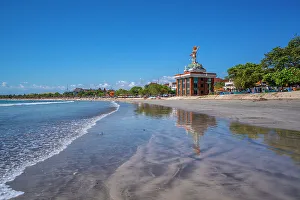 Kuta Prints: View of Shelter Kebencanaan overlooking Kuta Beach
