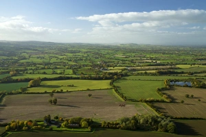 View of Shropshire countryside from the top of Lawley, Shropshire Hills, Shropshire View of Shropshire countryside from the top of Lawley, Shropshire Hills, Shropshire