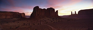 View towards The Three Sisters at dusk