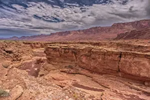 Plateau Prints: View of a small slot canyon called Jackass Creek off of US89A next to Echo Cliffs on the way to Vermilion Cliffs