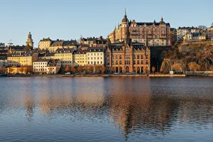 Stockholm Prints: View towards Sodermalm, Stockholm, Sodermanland and Uppland, Sweden, Scandinavia, Europe