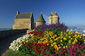 Ille Et Vilaine Prints: View towards the Solidor Tower in St. Servan, St. Malo, Ille-et-Vilaine