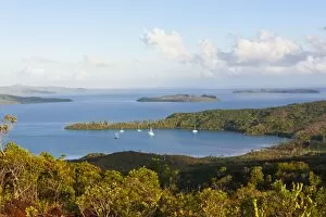 View over the south coast of Grande Terre, New Caledonia, Melanesia, South Pacific, Pacific