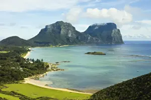 Tasman Sea Prints: View south from Kims Lookout to Mount Lidgbird on the left