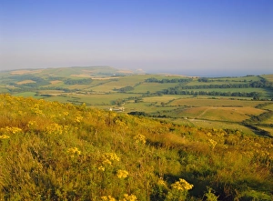 View South from Whiteway Hill, Isle of Purbeck, Dorset, England