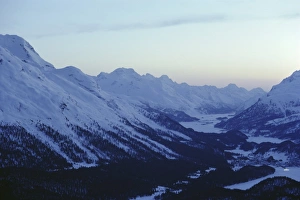 View southwest towards the Maloja Pass