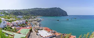 Forio Prints: View of Spiaggia di Citara beach, Forio, Island of Ischia, Campania, Italy, Europe