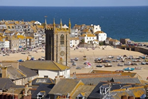 View over St. Ives, Cornwall, England, United Kingdom, Europe