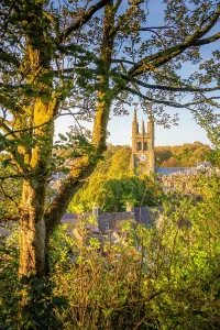 Point Prints: View of St John the Baptist Church during autumn in Tideswell
