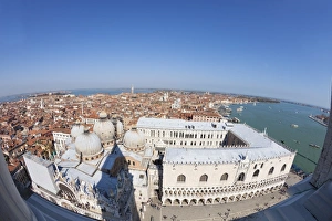 Images Dated 9th April 2010: View from top of St. Marks Belltower (Campanile San Marco), of St