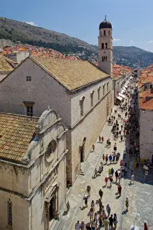 City Wall Prints: View of Stradun from Walls, Old Town