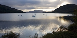 Images Dated 8th October 2009: View from Strollamus across Caolas Scalpay to the peak of Sgurr na Coinnich