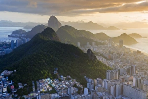 Niteroi Prints: View of the Sugar Loaf, Sao Joao favela