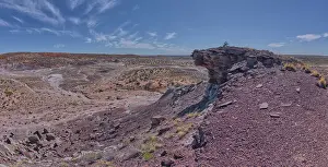 Natural Scenery Prints: View from the summit of Crystal Mesa west of Hamilili Point in Petrified Forest National Park