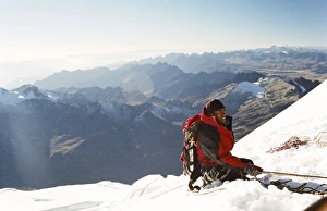 La Paz Prints: View from summit, Huayna Potosi, Cordillera Real, Bolivia, South America