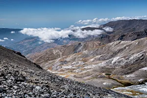 Outdoor Activities Prints: View from the Summit of Mulhacen over the Sierra Nevada, Andalusia, Spain, Europe