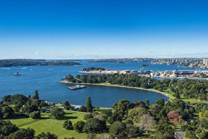 Sydney Prints: View over Sydney harbour, Sydney, New South Wales, Australia, Pacific