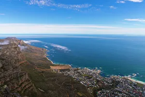 Natural Wonder Prints: View from Table Mountain, Cape Town, Western Cape Province, South Africa, Africa