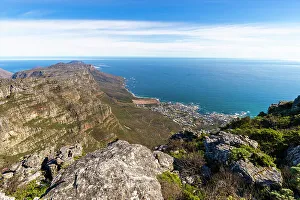City View Prints: View from Table Mountain, Cape Town, Western Cape Province, South Africa, Africa