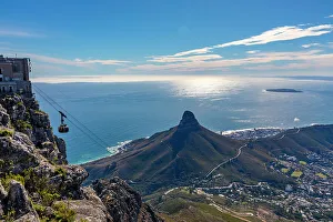 Outdoor Exploration Prints: View from Table Mountain, Cape Town, Western Cape Province, South Africa, Africa