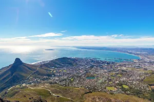 Cape Town Prints: View from Table Mountain, Cape Town, Western Cape Province, South Africa, Africa