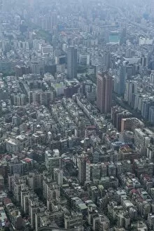 Images Dated 13th April 2011: View over Taipeh from the 101 Tower, Taipeh, Taiwan, Asia