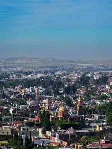 Saint Prints: View towards the Tecamac Church of Saint Paul, Cholula, Puebla State, Mexico